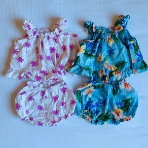 EUC 🌺 RJC Made In Hawaii Baby Summer Outfits Sz 6-9 Months, Tank Tops & Shorts